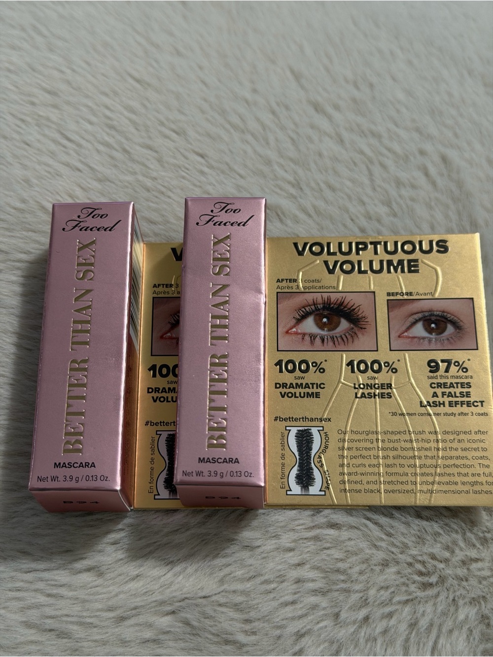 Too Faced Better Than Sex Mascara – Mini Size, 2 Pack 🖤